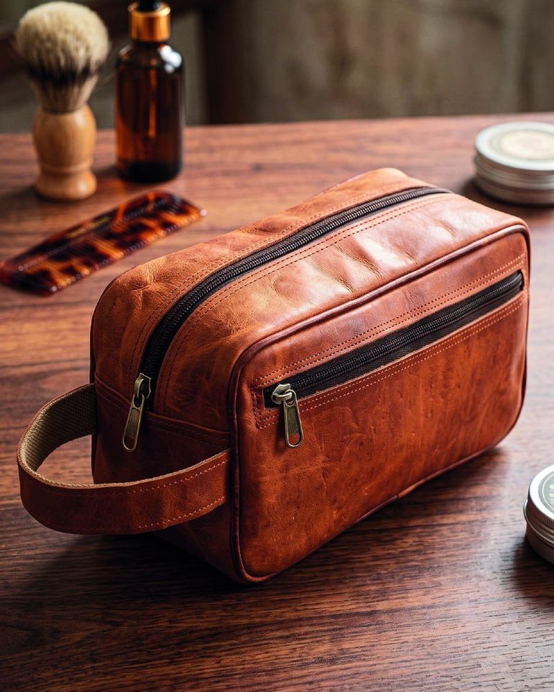 Leather multipurpose pouch MS26-9027 in cow printed leather