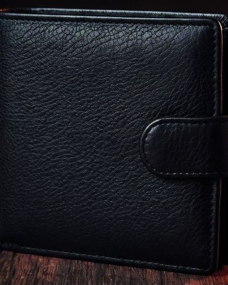 Leather men’s wallet MW26-9038 in cow printed leather
