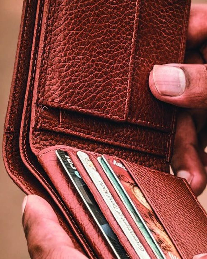 Leather men’s wallet MW26-9039 in cow printed leather